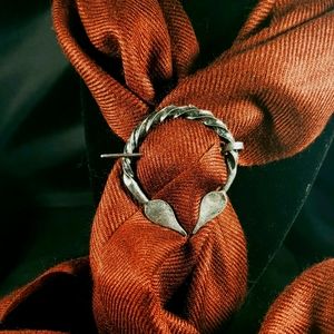 Primitive Style Silver Tara Brooch